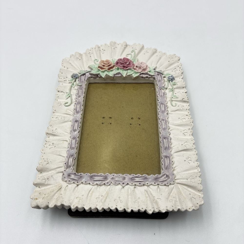 Cottagecore Flower Picture Frame Wall Art Vintage Floral Decor Shabby Chic.